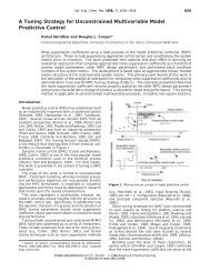 A Tuning Strategy for Unconstrained Multivariable Model Predictive ...