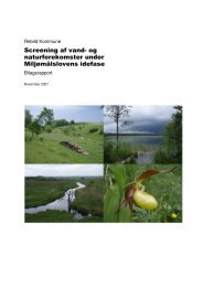 Screening af vand- og naturforekomster under Miljømålslovens ...