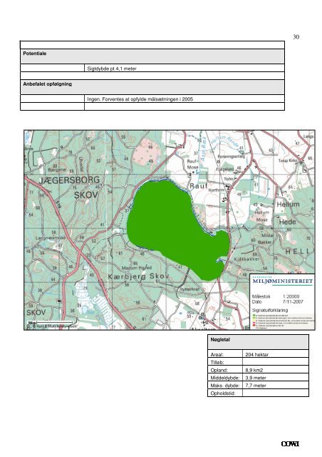 Screening af vand- og naturforekomster under Miljømålslovens ...