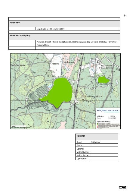 Screening af vand- og naturforekomster under Miljømålslovens ...