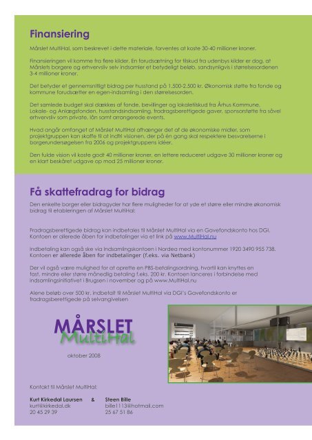 Beskrivelse af MultiHallen (PDF) - Mårslet MultiHal