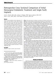 Retrospective Cross Sectional Comparison of Initial Nonsurgical ...