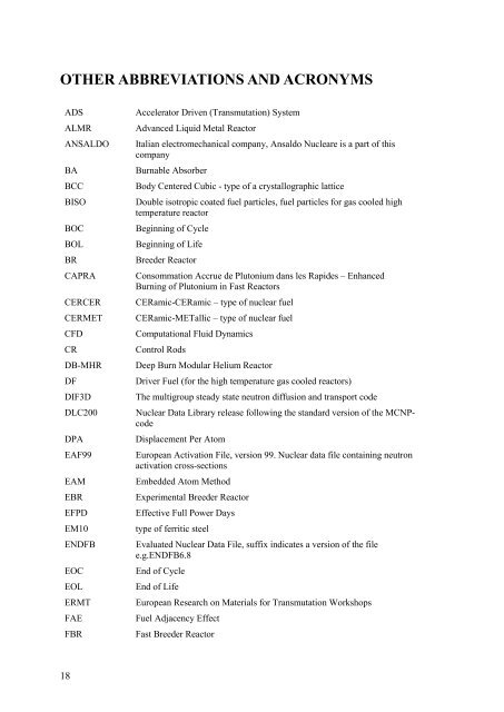 System and safety studies of accelerator driven transmutation ... - SKB