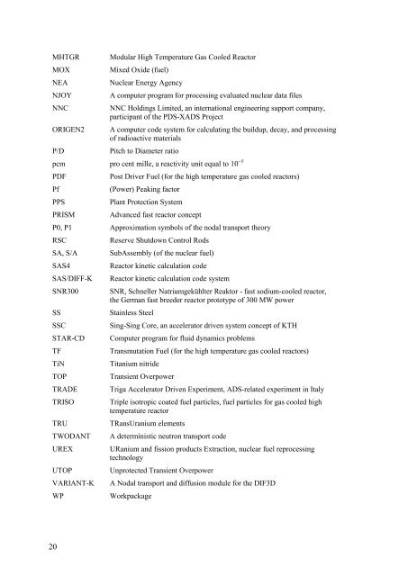 System and safety studies of accelerator driven transmutation ... - SKB