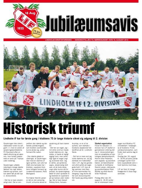 75 års - Lindholm IF
