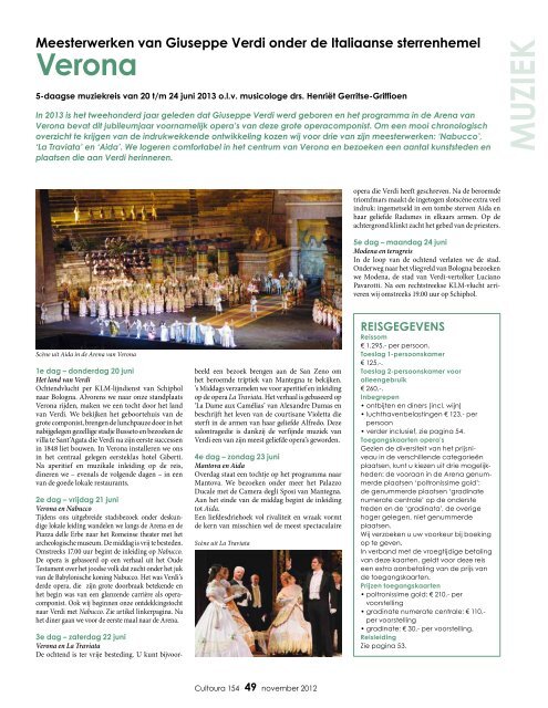 november 2012 - Academische Reizen