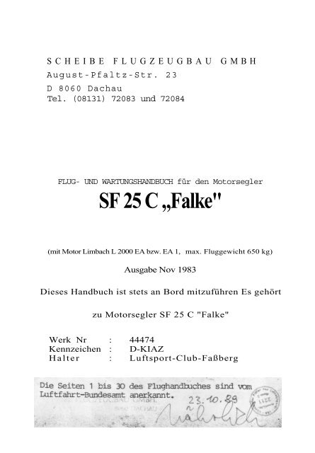 SF 25 C „Falke" - Niederstetten