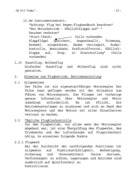 SF 25 C „Falke" - Niederstetten