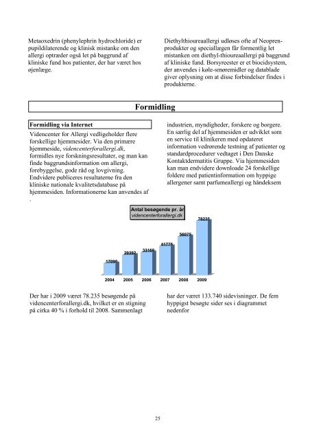 Årsrapport 2009 - Videncenter for Allergi