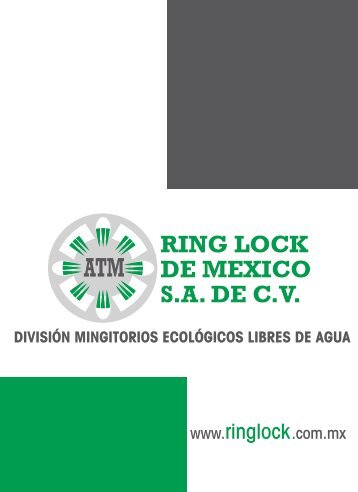 CATALOGO DIVISION MINGITORIOS - Ring Lock de México