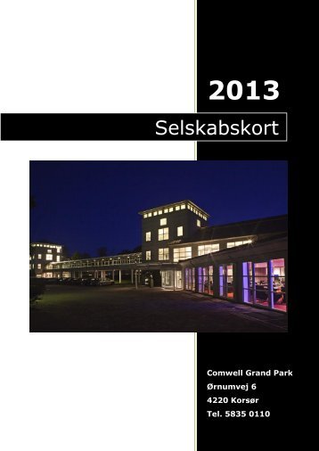 Selskabskort - Comwell Grand Park