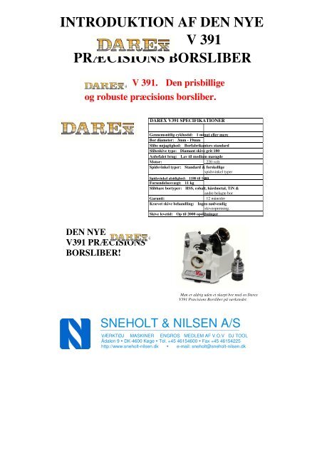 Darex V391 brochure - sneholt-nilsen.dk