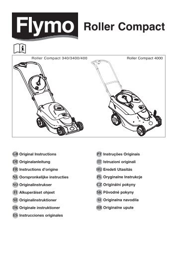 OM, Flymo, Roller Compact 340, Roller Compact 3400, Roller ...