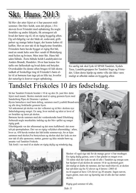 Tandslet Tidende august 2013