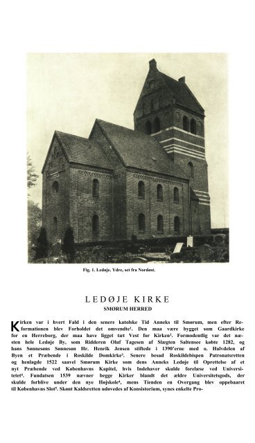 Ledøje Kirke - Danmarks Kirker - Nationalmuseet