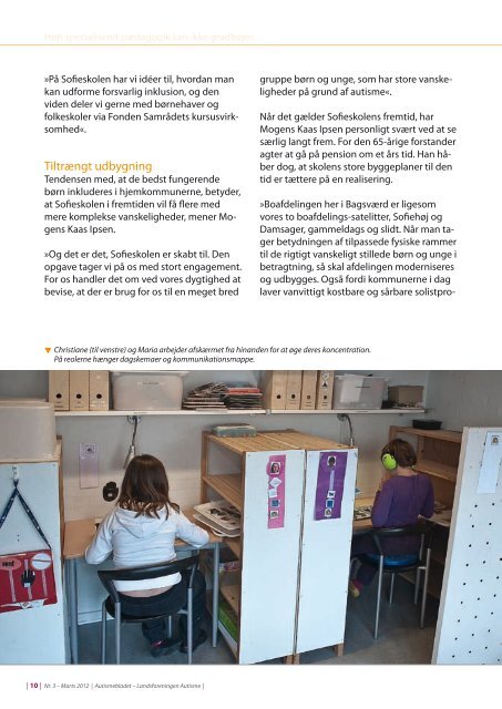 Medlemsblad nr. 3, 2012 - Landsforeningen Autisme