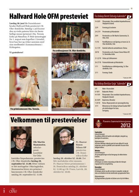 St. Olav - katolsk kirkeblad 2012-4.pdf - Den katolske kirke