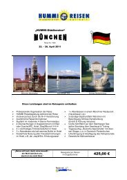 Flyer HUMMI-Reisen 5Tg München 11