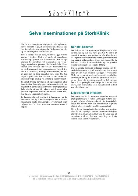 Information om insemination - Stork Klinik