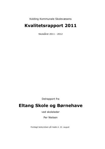 2011-2012 - Eltang Skole og Børnehave