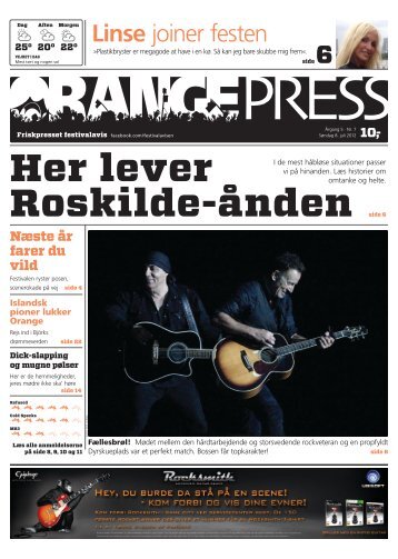 Linse joiner festen - Roskilde Festival