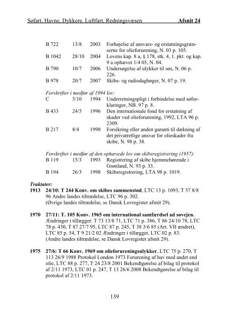 Grønlandsk Lovregister 2010 - 1. kvartal - Statsministeriet