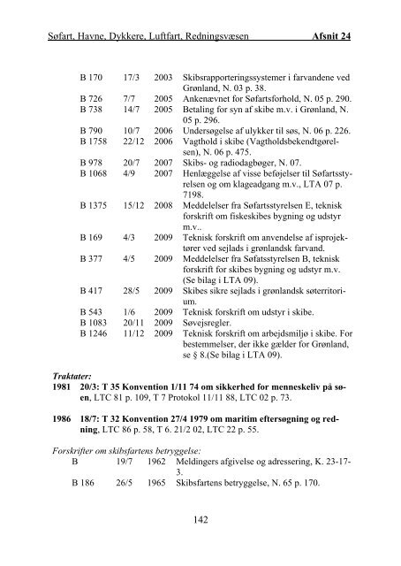 Grønlandsk Lovregister 2010 - 1. kvartal - Statsministeriet