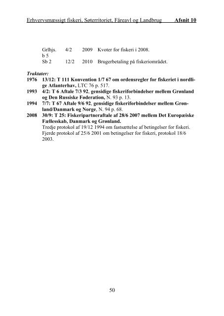 Grønlandsk Lovregister 2010 - 1. kvartal - Statsministeriet