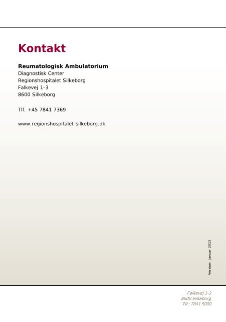 Reumatologisk Ambulatorium - Hospitalsenhed Midt