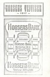 Horsens Vejviser 1917