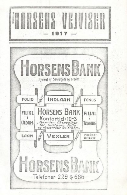 Horsens Vejviser 1917