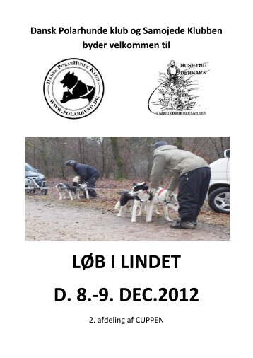 LØB I LINDET D. 8.-9. DEC.2012 - Dansk PolarHunde Klub