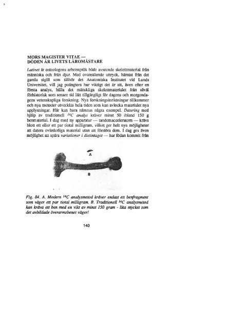 OSTEOLOGI BENENS VITTNESBÖRD