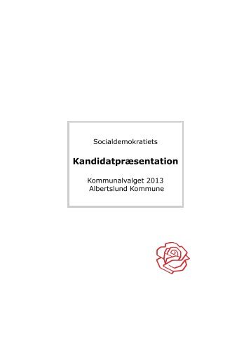 Kandidatpræsentation KV 2013 - Socialdemokraterne Albertslund