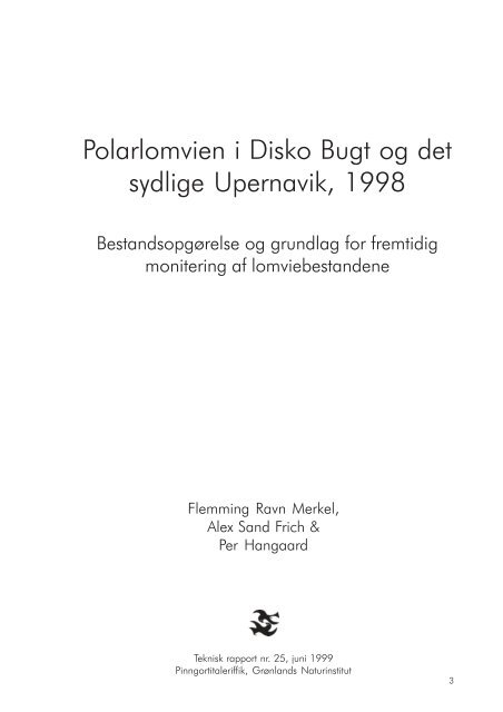 1999 - Polarlomvien i Disko Bugt og det sydlige Upernavik 1998