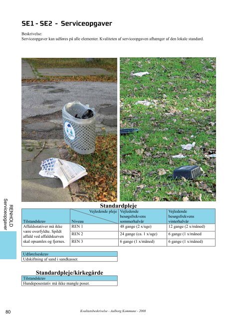 Kvalitetsbeskrivelse for drift af grønne områder i Aalborg Kommune ...