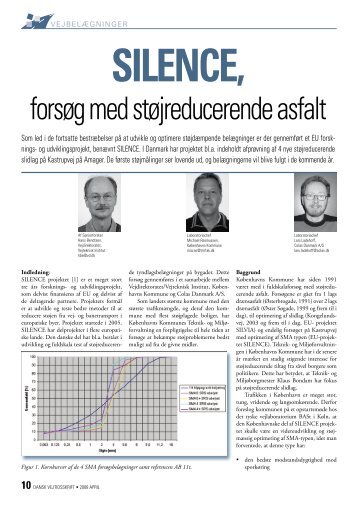 SILENCE, forsøg med støjreducerende asfalt - Colas