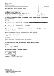 Bestemmelse af chlorid-indholdet i vand - martin theill johansen