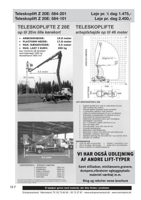 udlejning - Entreprenørland