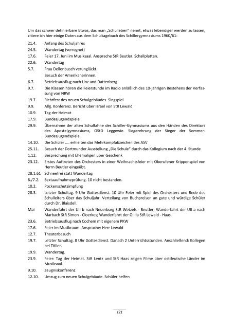 Geschichte des Schiller-Gymnasiums Köln 1899 - 2010