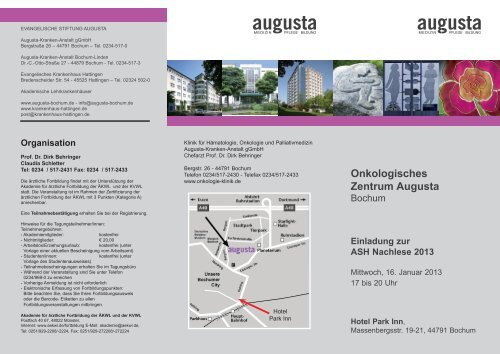 Onkologisches Zentrum Augusta - onkologie-klinik