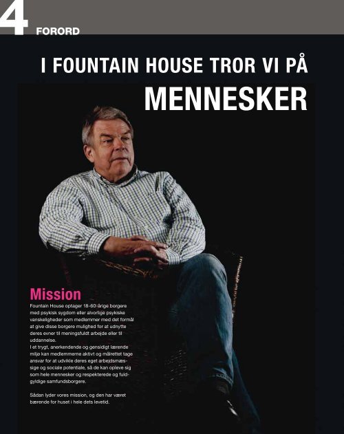 FOKUS PÅ RESSOURCER FRIVILLIGHED ... - Fountain House