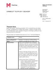 UANMELDT TILSYN 2011 SØLAGER - Den Sociale Virksomhed