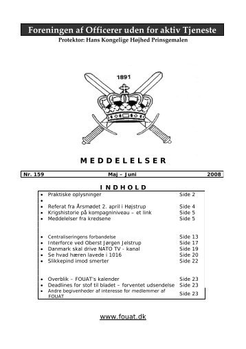 FOUAT - Meddelelser nr. 159 - FOUAT.dk