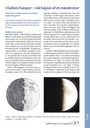 I Galileis fodspor – mål højden af et månekrater - LMFK