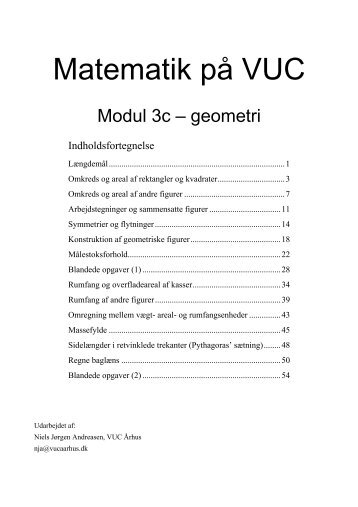 Matematik-på-VUC-Modul-3c - Matematikopgaven