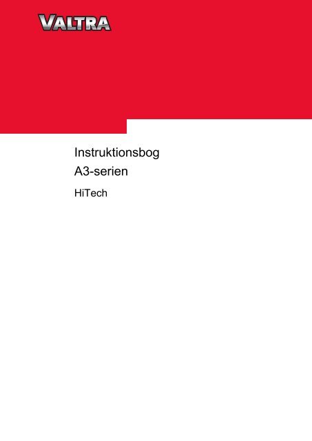 Instruktionsbog A3-serien - Valtra
