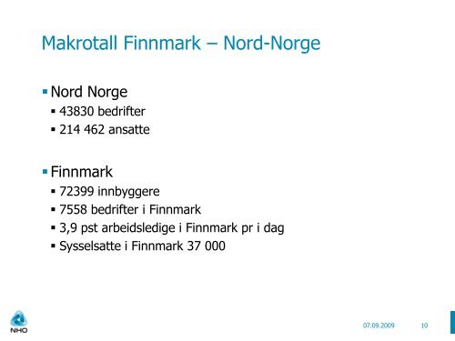 Verdiskapning i Norge og nordområdene - Finnmarkskonferansen