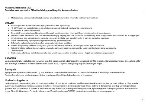 6 ugers selvvalgt uddannelse på akademiniveau ... - Commitment Lab