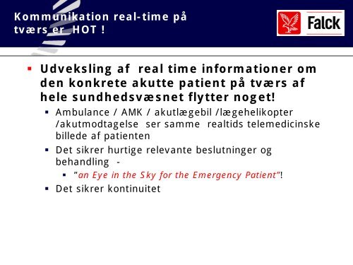 Den moderne ambulancetjeneste - ……og telemedicin ... - DMTS